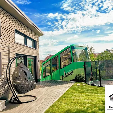 Villa Exklusives Holzhaus Mit Bergbahn - Baden-Baden Im Schwarzwald Exterior foto